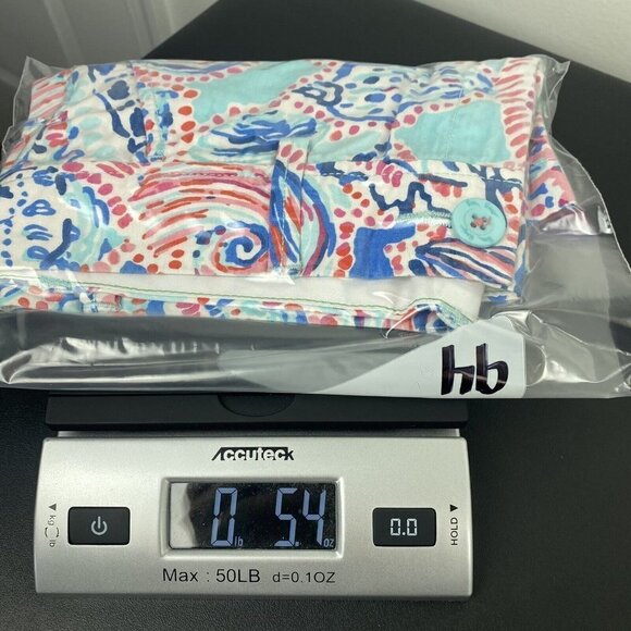 Lilly Pulitzer Womens Walsh Shorts Size 2 Cotton Shell Me About It Novelty Print - Picture 10 of 10